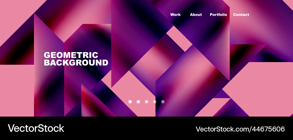 Dynamic lines triangles rectangles geometric Vector Image