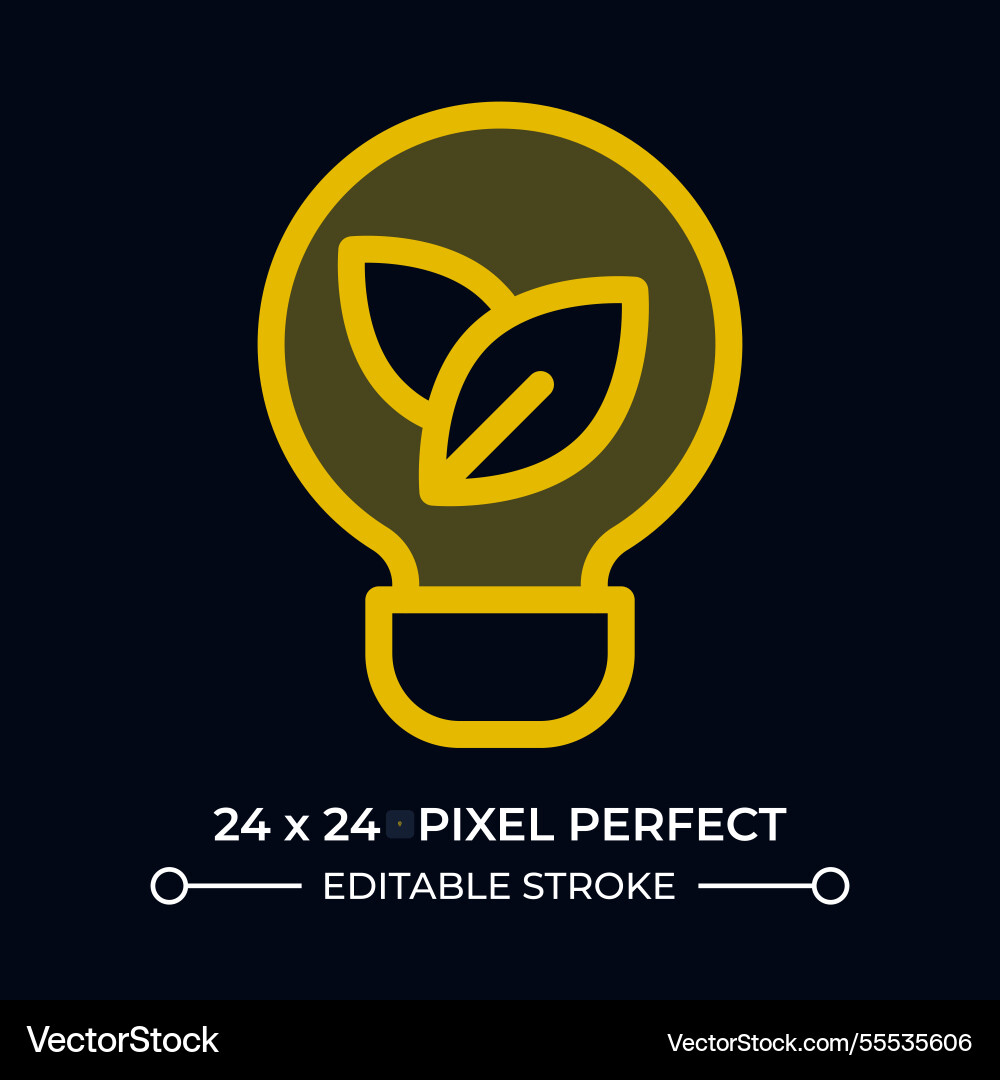 Lightbulb with leaves inside dark color ui icon Lightbulb with leaves inside dark color ui icon vector image