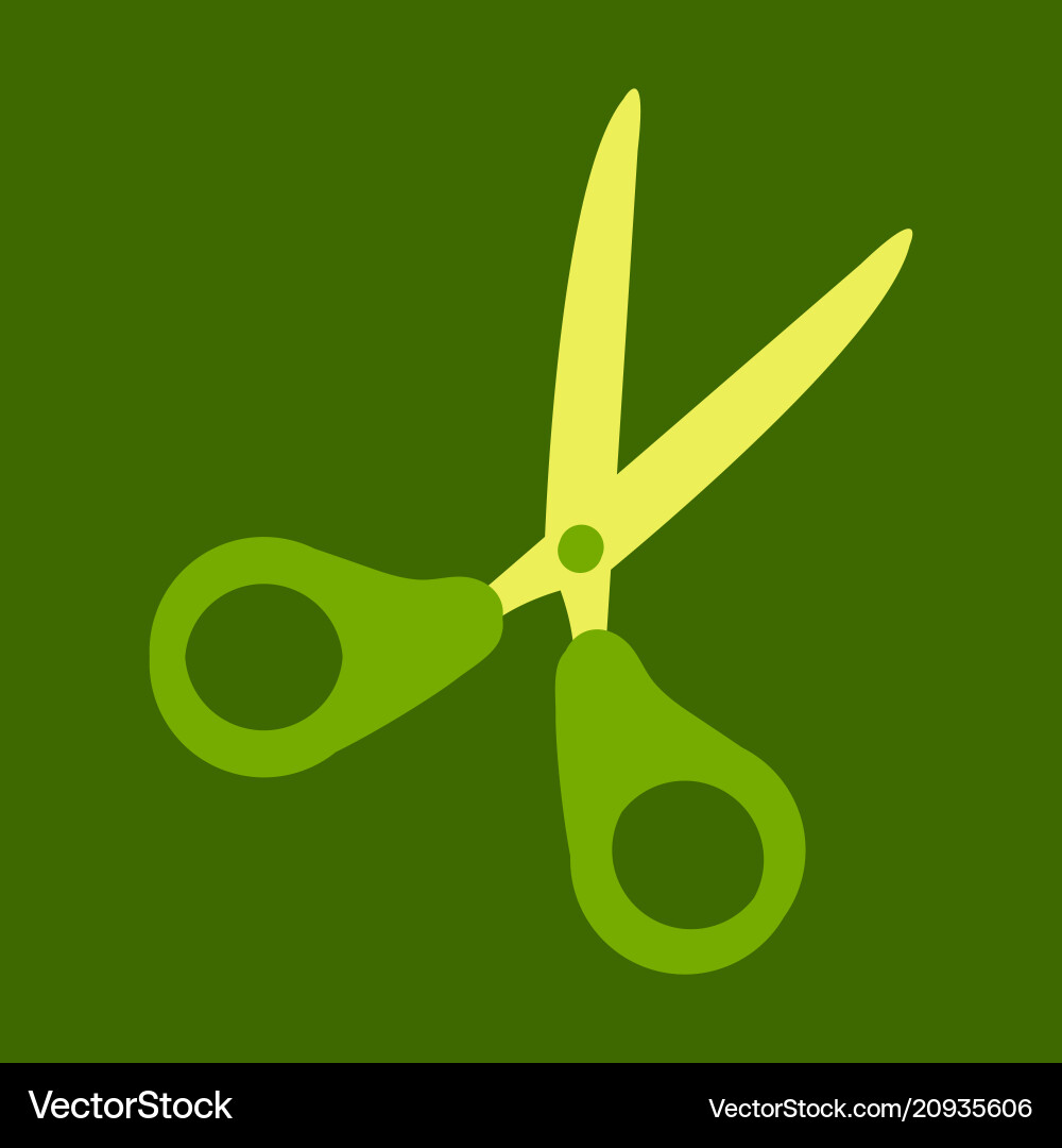 Scissors icon web design element Vektorbild