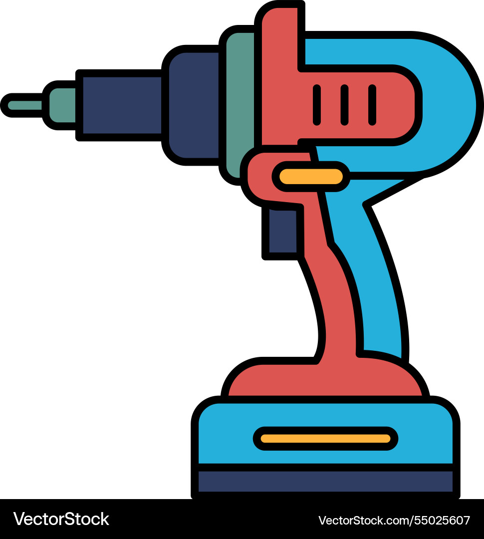 A power tool with handle Vector Image