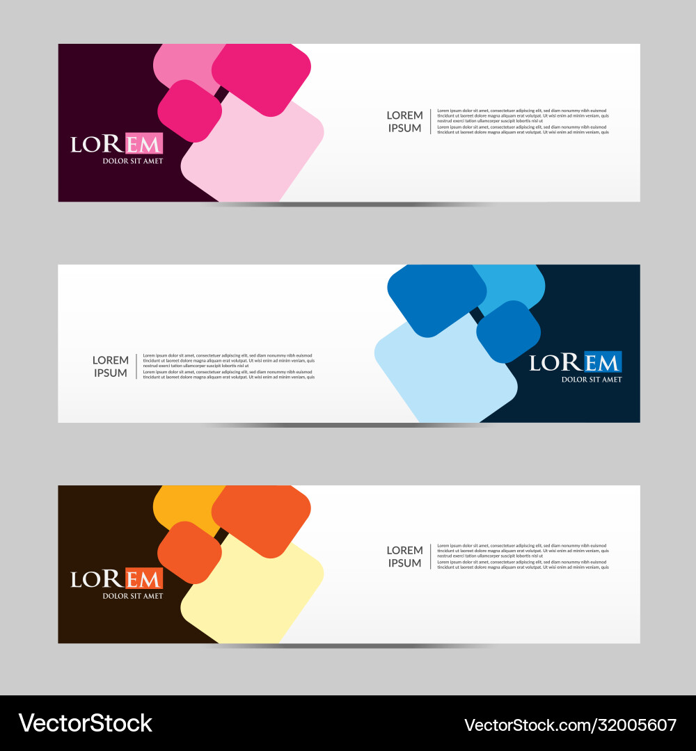 Abstract design banner web template Abstract design banner web template Vector Image