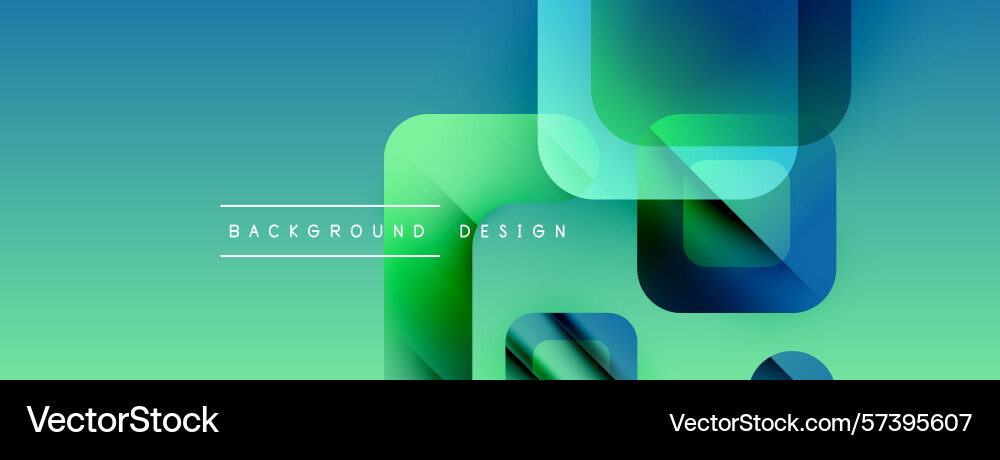 Abstract geometric shapes overlap creating Vector Image