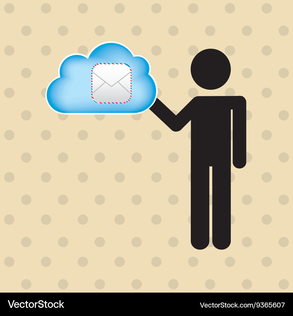 Cloud computing design Vector Image