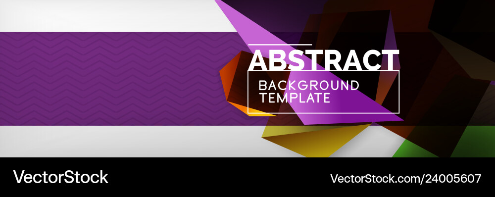 Dark 3d triangular low poly shapes abstract Vector Image