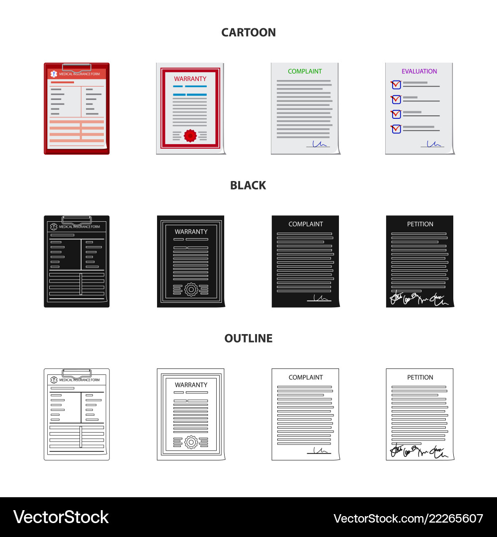 Isolated object of form and document sign Isolated object of form and document sign Vector Image