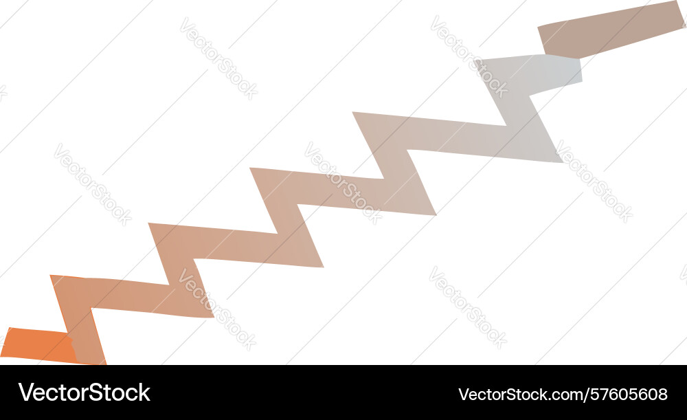 Abstract wavy line fluid motion element design Vector Image
