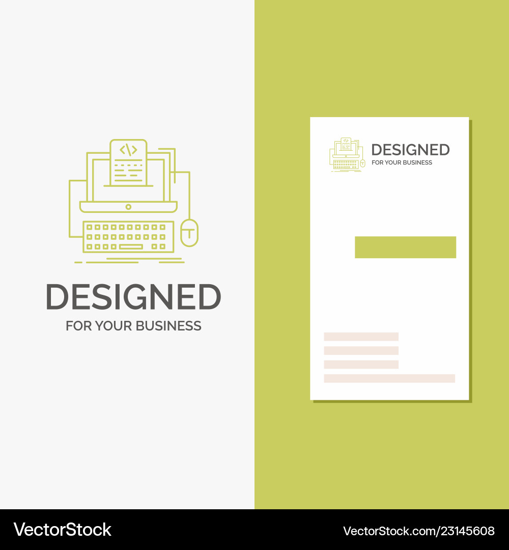 Business logo for code coding computer monoblock Business logo for code coding computer monoblock Vector Image