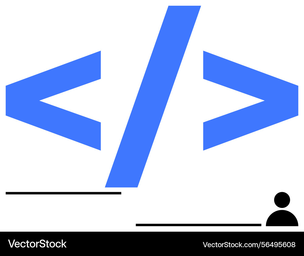 Coding- und Programmierkonzept mit blauen HTML-Tags Coding- und Programmierkonzept mit blauen HTML-Tags vektorbild