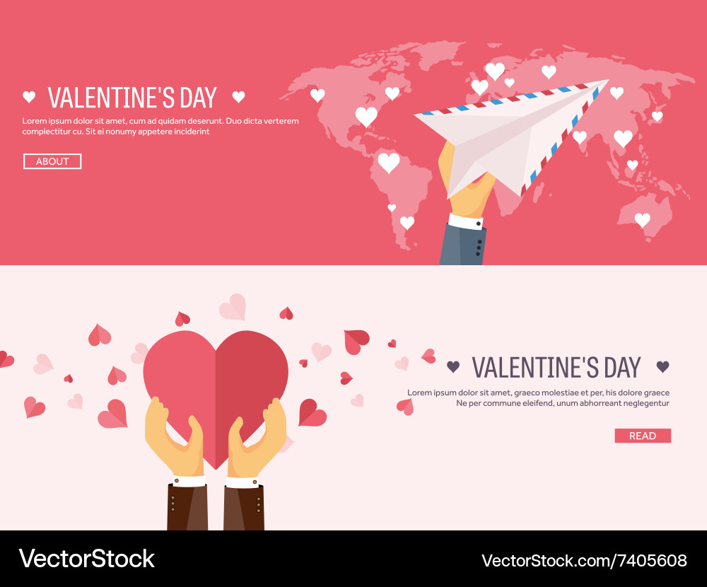 Flat background with envelope vector image