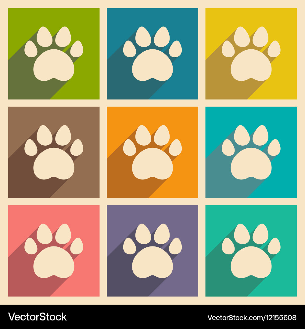 Flat with shadow concept and mobile application Vector Image
