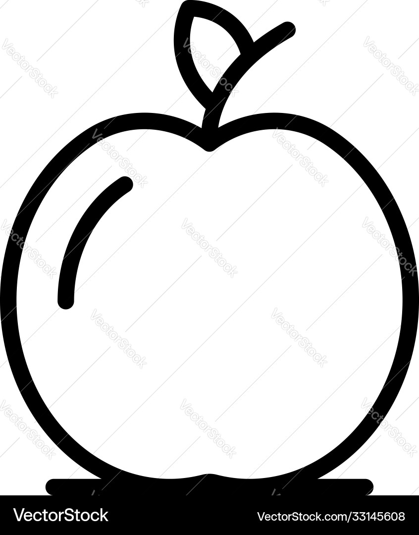 Inklusive Bildung Apfel Obst-Ikone Umriss Inklusive Bildung Apfel Obst-Ikone Umriss vektorbild