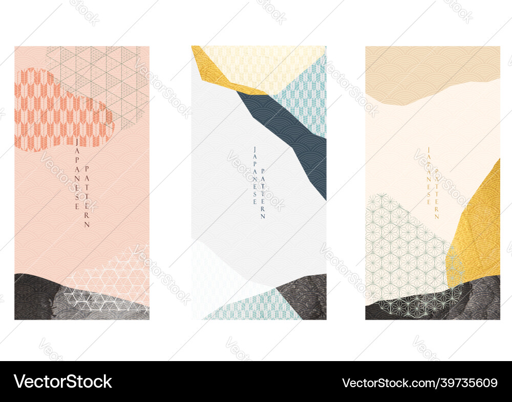 Abstract art background with brush stroke element vector image