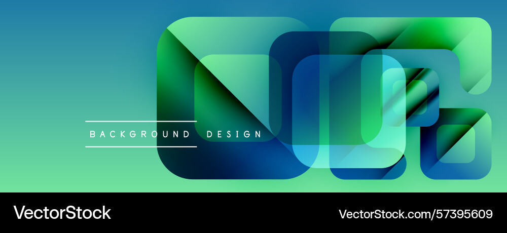 Abstract geometric design overlapping squares Vector Image