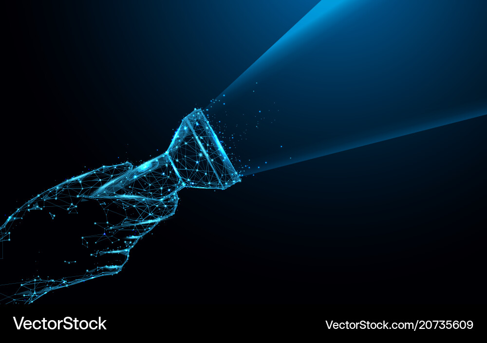 Abstract Light Signal Vector Image