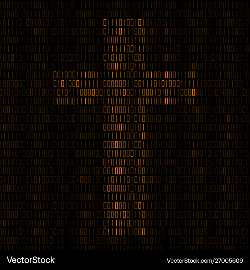 Binary Cross Symbol Vector Image