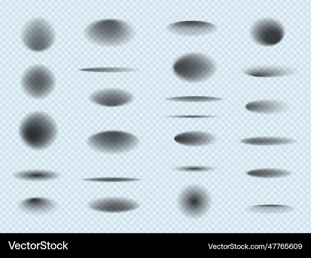 Circle shadows template realistic layout Circle shadows template realistic layout vector image