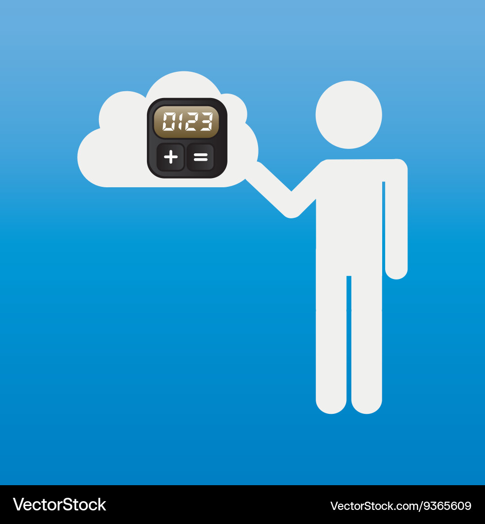Cloud computing design Vector Image