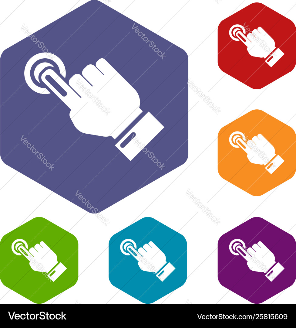 Cursor hand click icon simple black style Cursor hand click icon simple black style vector image