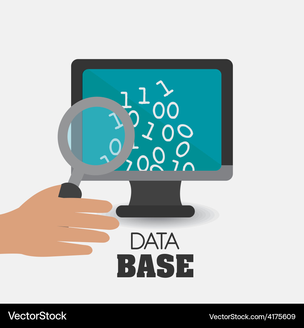 Database design Vector Image