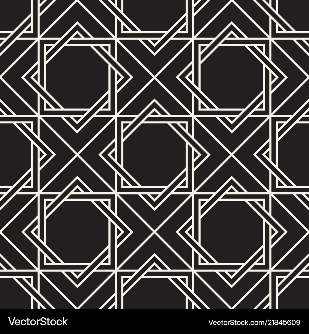 Geometric Line Pattern - Abstract Tiling Vector Image