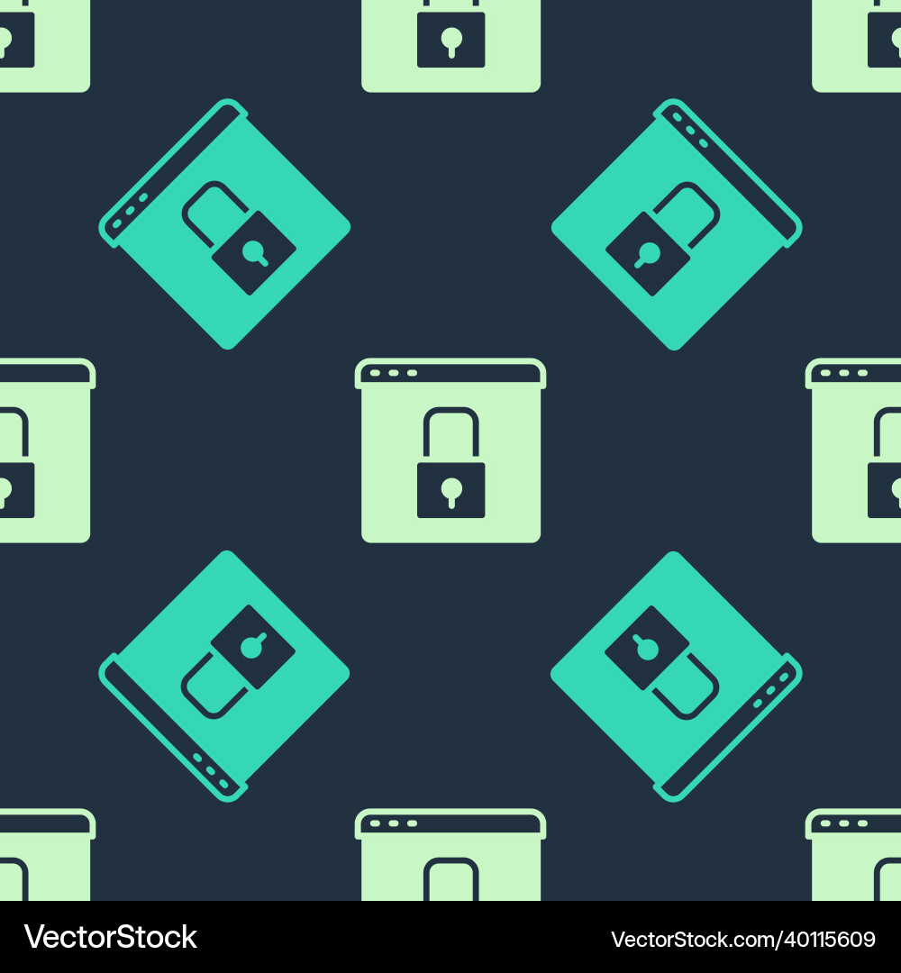 Green and beige secure your site with https ssl Vector Image