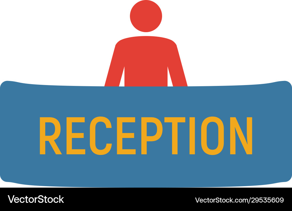Reception icon simple element from tourism icons Vector Image