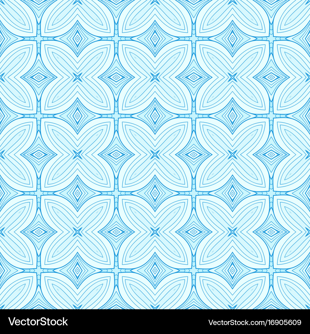 Retro blau nahtloses Muster Vektorbild