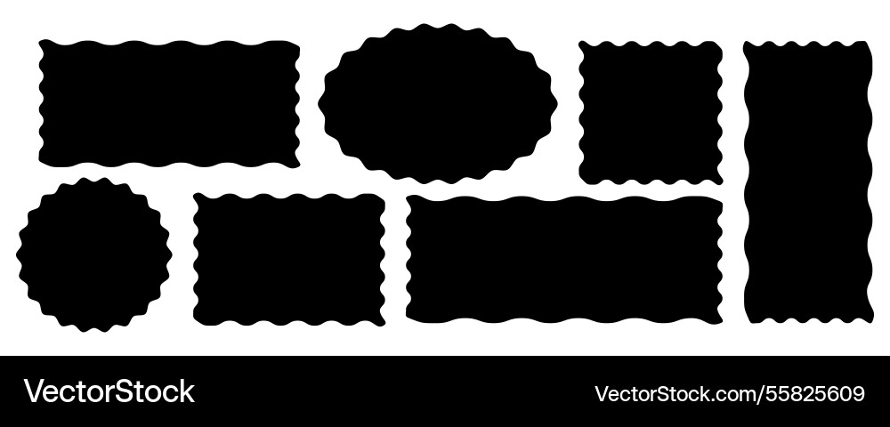 Set of square rectangle circle and oval shapes Set of square rectangle circle and oval shapes vector image