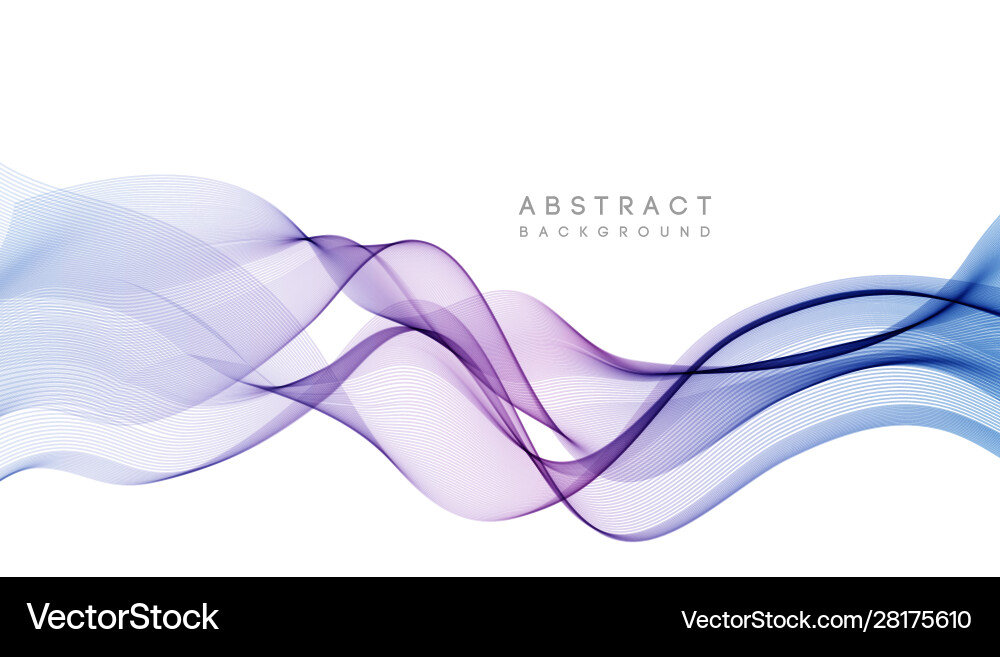 Abstract Color Wave Background Vector Image