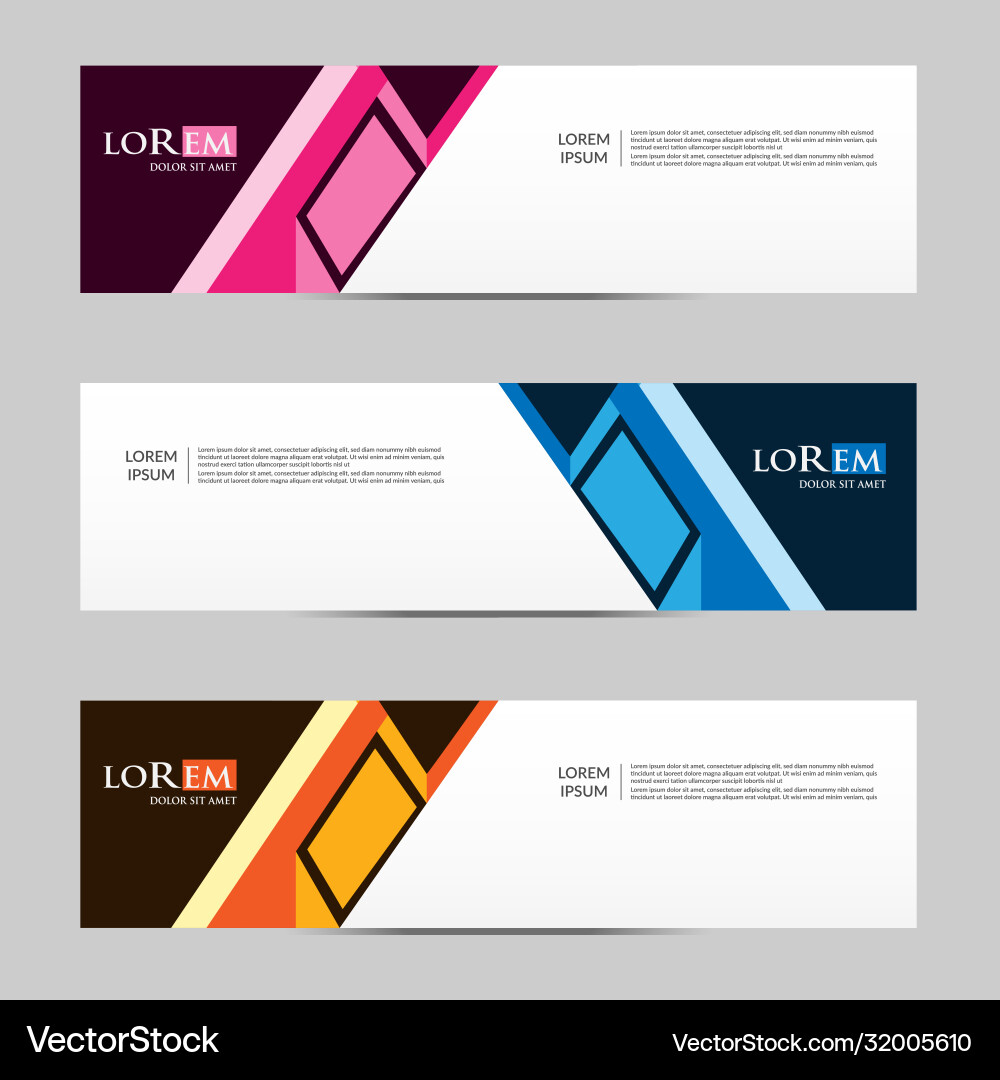 Abstract design banner web template Vector Image