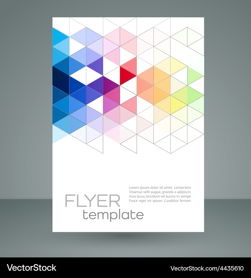 Abstract geometric background with triangle Vector Image