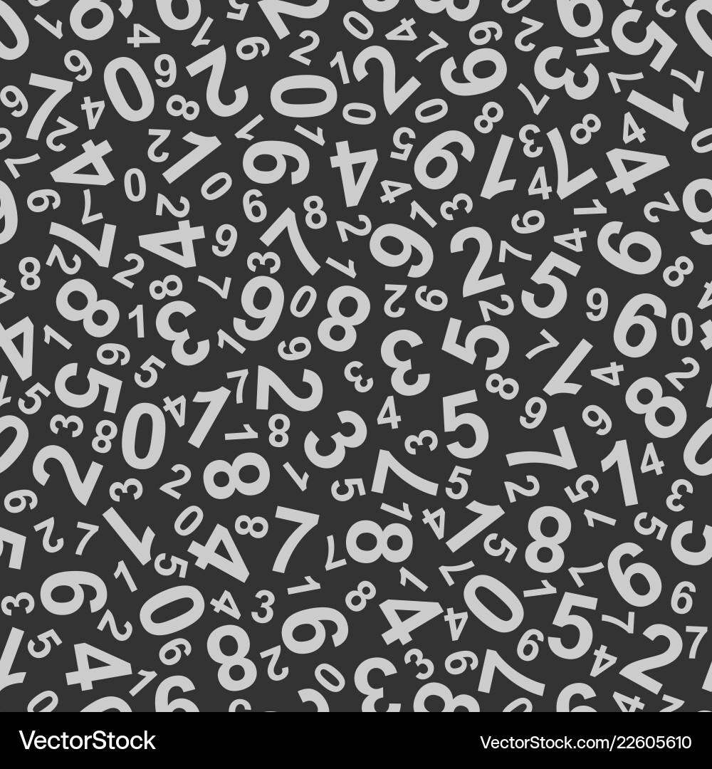 Abstract Number Background Vector Image