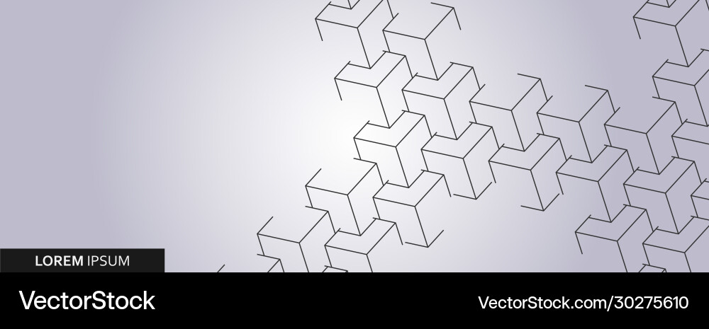 Abstract polygonal structure with connecting Vector Image
