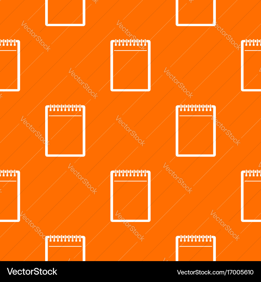 Blank spiral notepad pattern seamless vector image