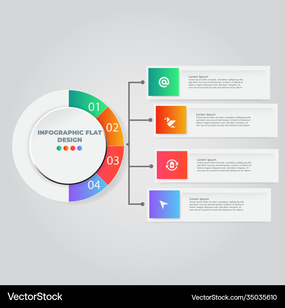 Business data visualization process chart Vector Image