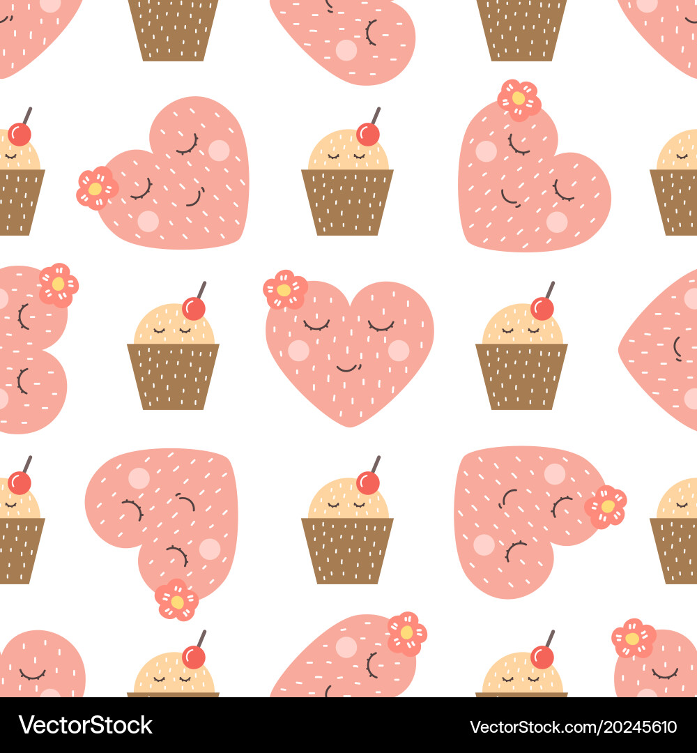 Children seamless pattern in scandinavian Vector Image