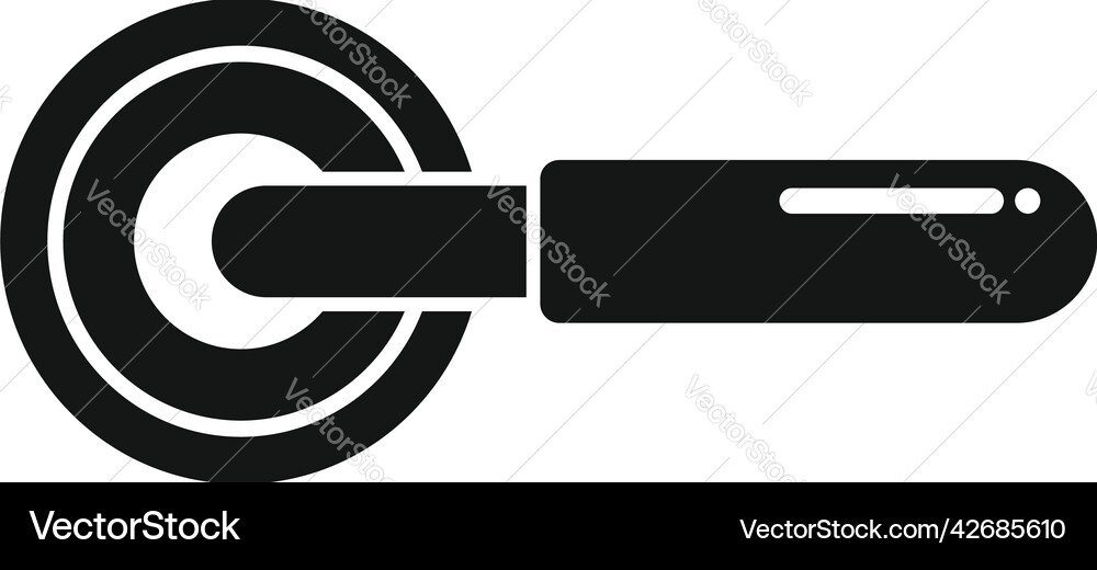 Door handle device icon simple lock knob Vector Image