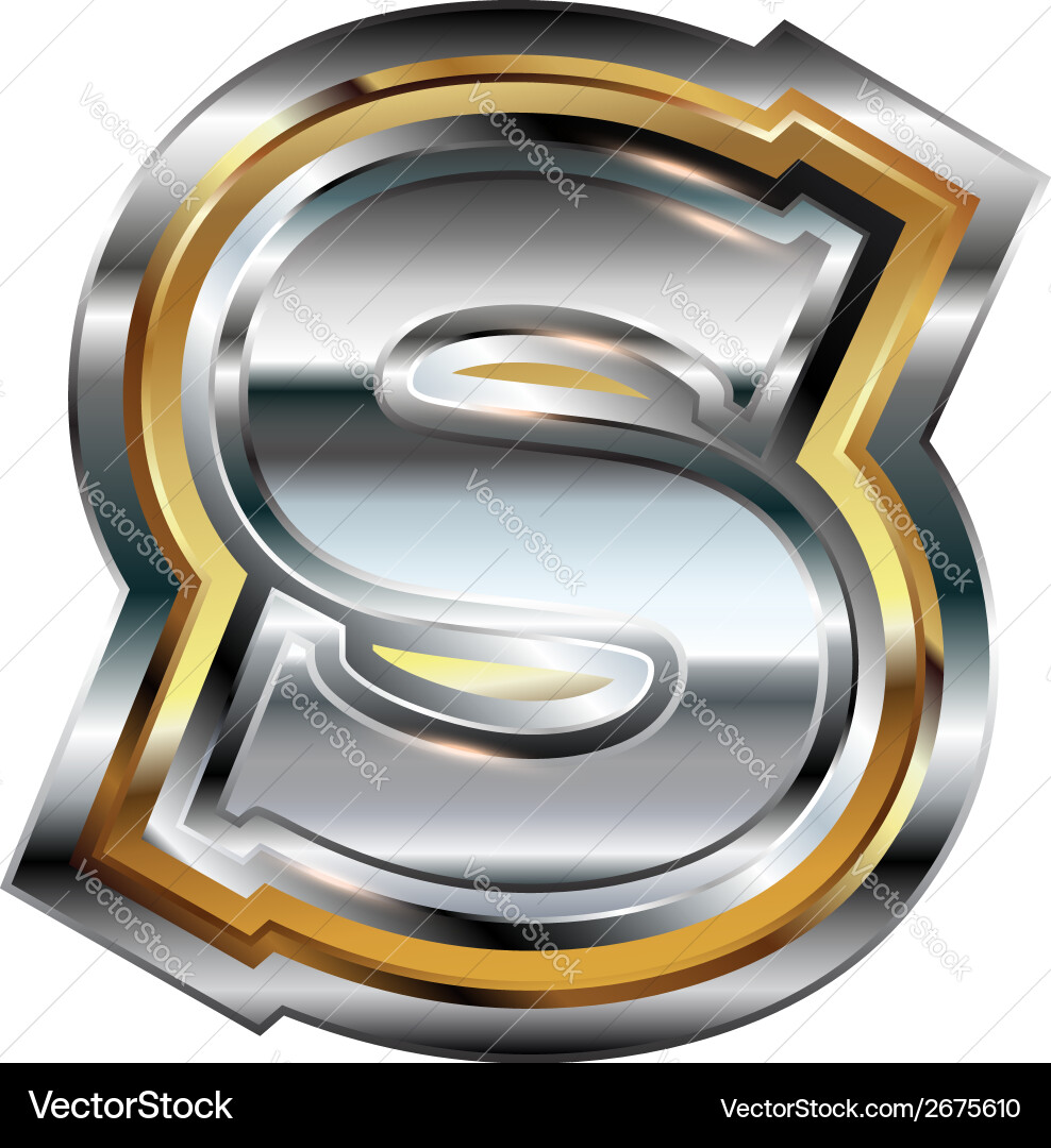 Fancy font letter s Royalty Free Vector Image - VectorStock