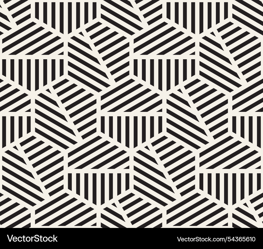 Seamless pattern repeating geometric elements vector image