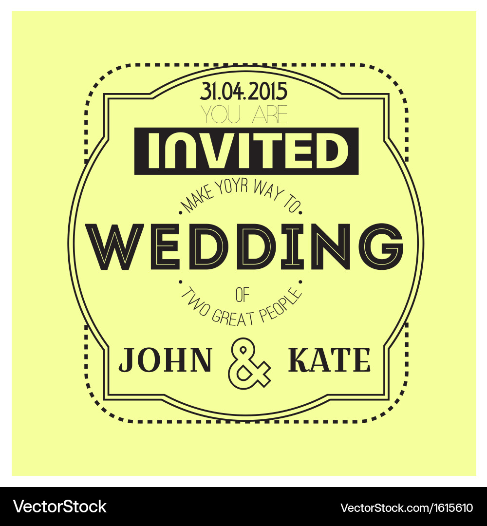 Wedding Royalty Free Vector Image - VectorStock
