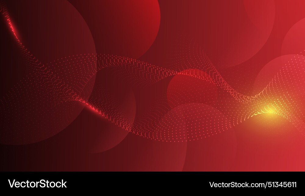 Abstract red circles and dots particle element Abstract red circles and dots particle element Vector Image