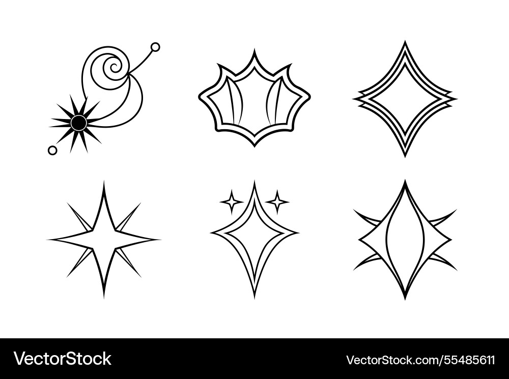 Artistic vignettes elements for decoration Vector Image