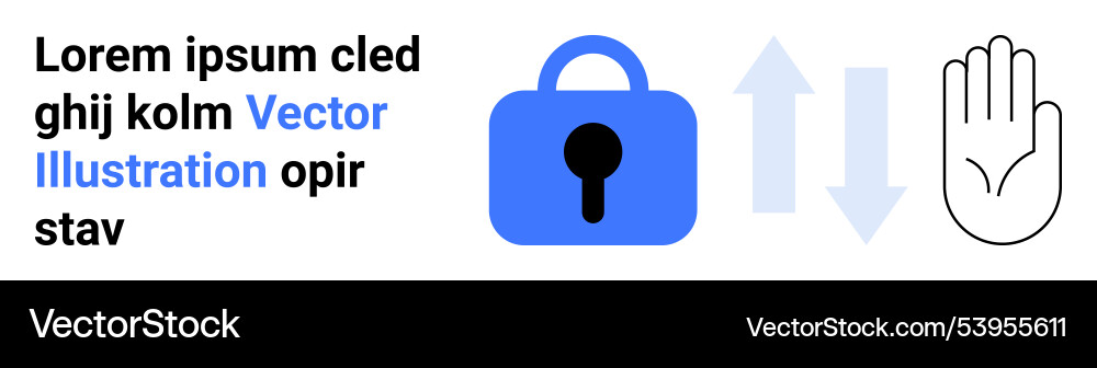 Digital security and access control concept vector image