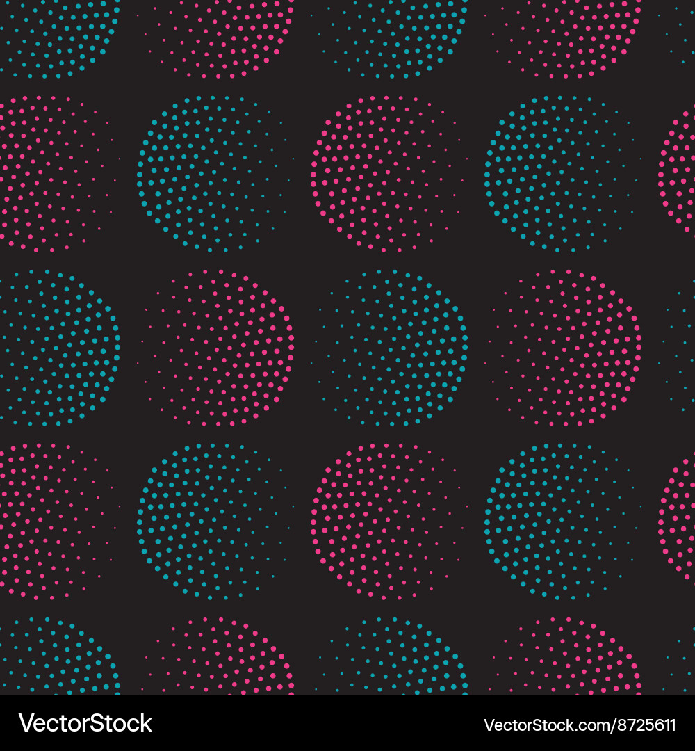 Geometric Pointillist Pattern Vector Image