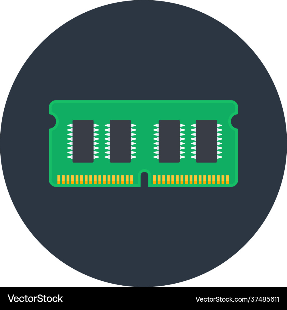 Random access memory Vector Image