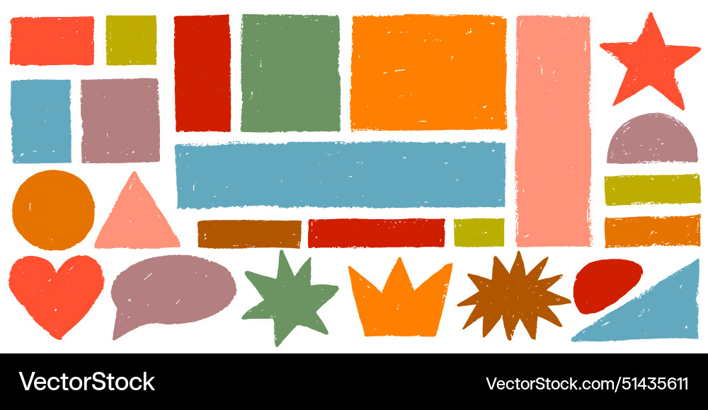 Set of colored torn paper frames Royalty Free Vector Image