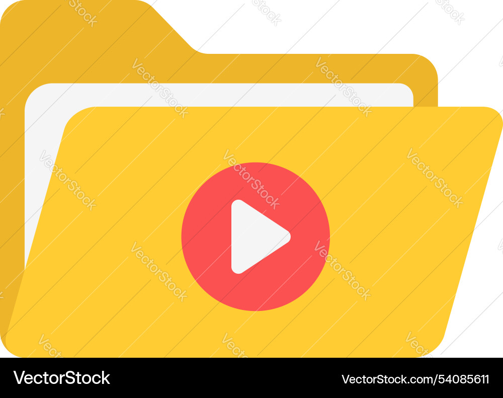 This folder contains your video files vector image