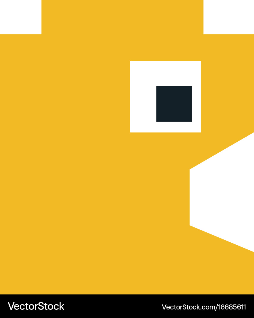 Videogame pixel character icon image Vector Image