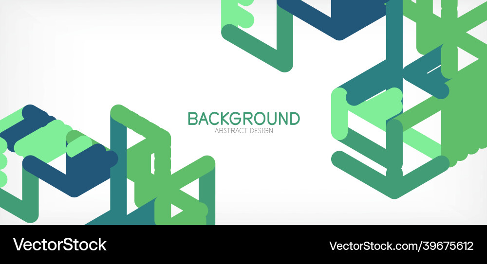 Abstract background color lines on white Vector Image