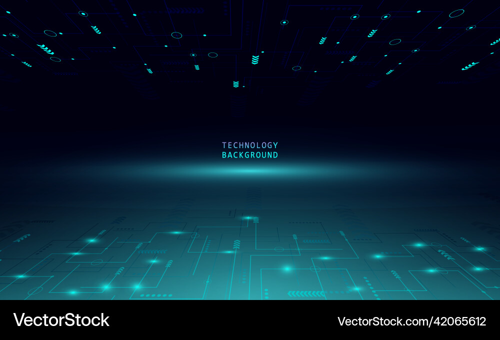 Abstract Technology Connection Background Vector Image